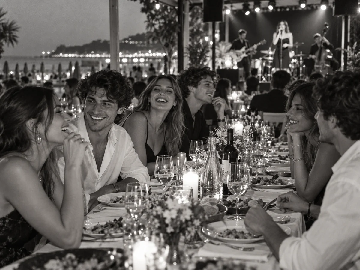 Una cena e uno spettacolo da condividere